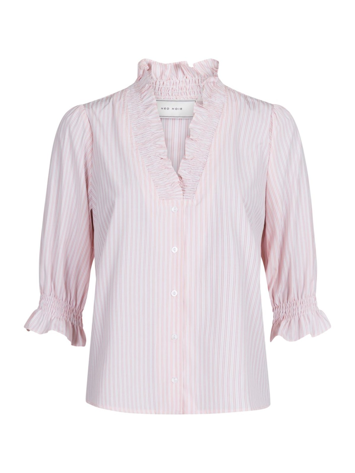 Neo Noir Briony stripe blouse - light pink - NYHEDER VOIGT